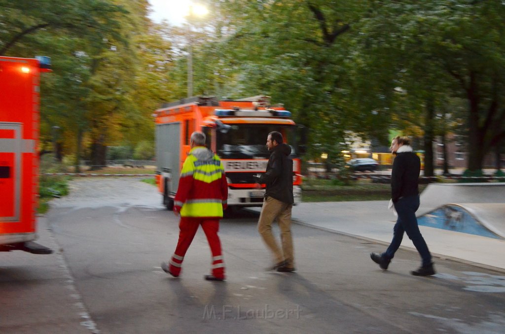 Einsatz BF Hoehenretter Koelner Seilbahn Hoehe Zoobruecke P2225.JPG